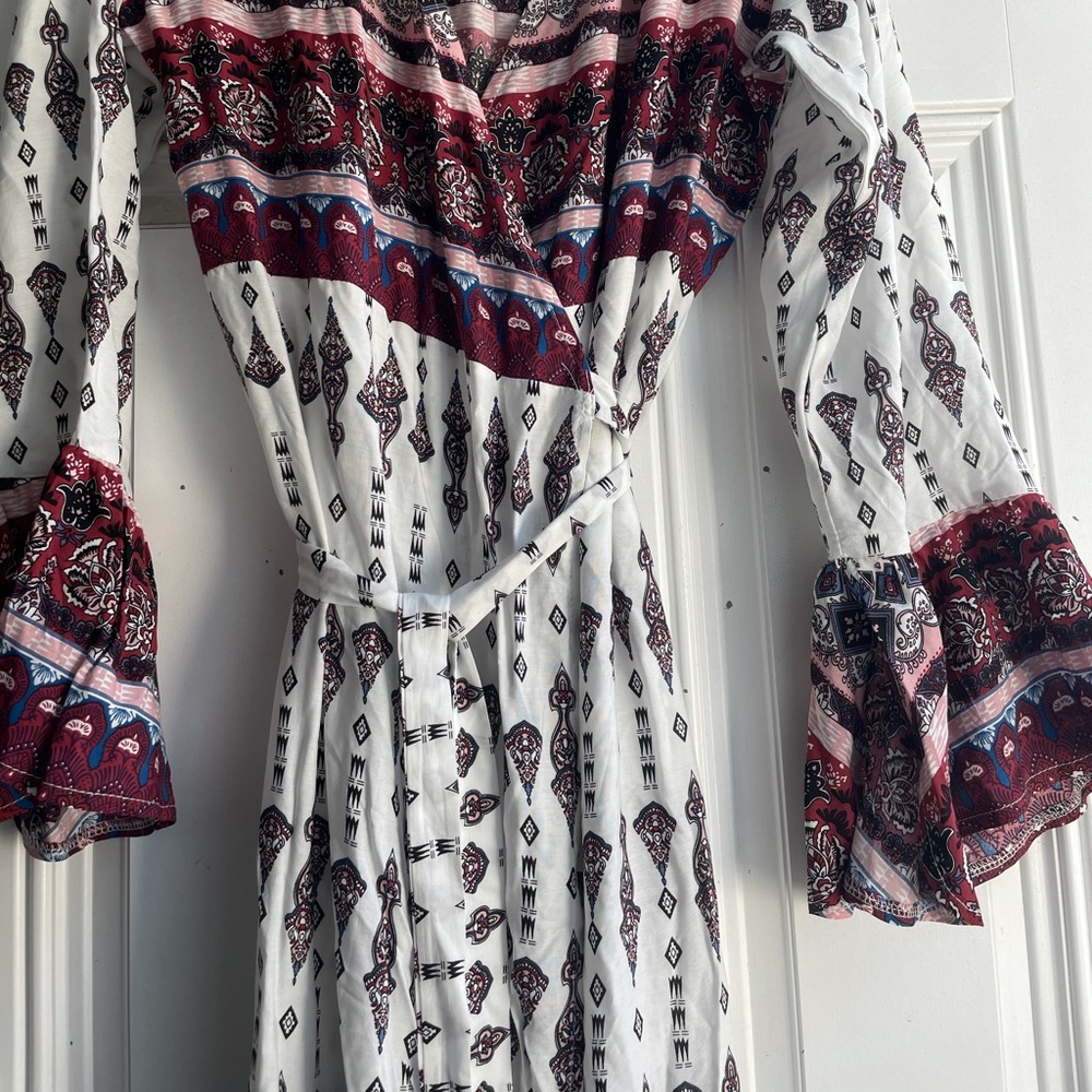 Boho Maxi Wrap Dress